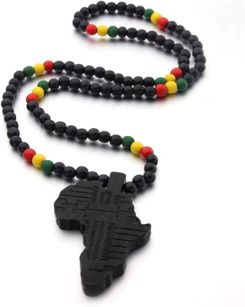 Necklace Roots Necklace Africa Selassie Rasta One Love Reggae Jamaica Bob  Marley Necklace Pendant – nicemon
