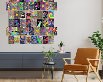  AMCEMIC 133PCS Indie Room Decor Indie Wall Photo College  Kit,Y2k Kidcore Hippie Trippy Grunge Room Decor Aesthetic Indie Images  Indie Stickers Vine for Teen Girls Students Room Decor : Tools 