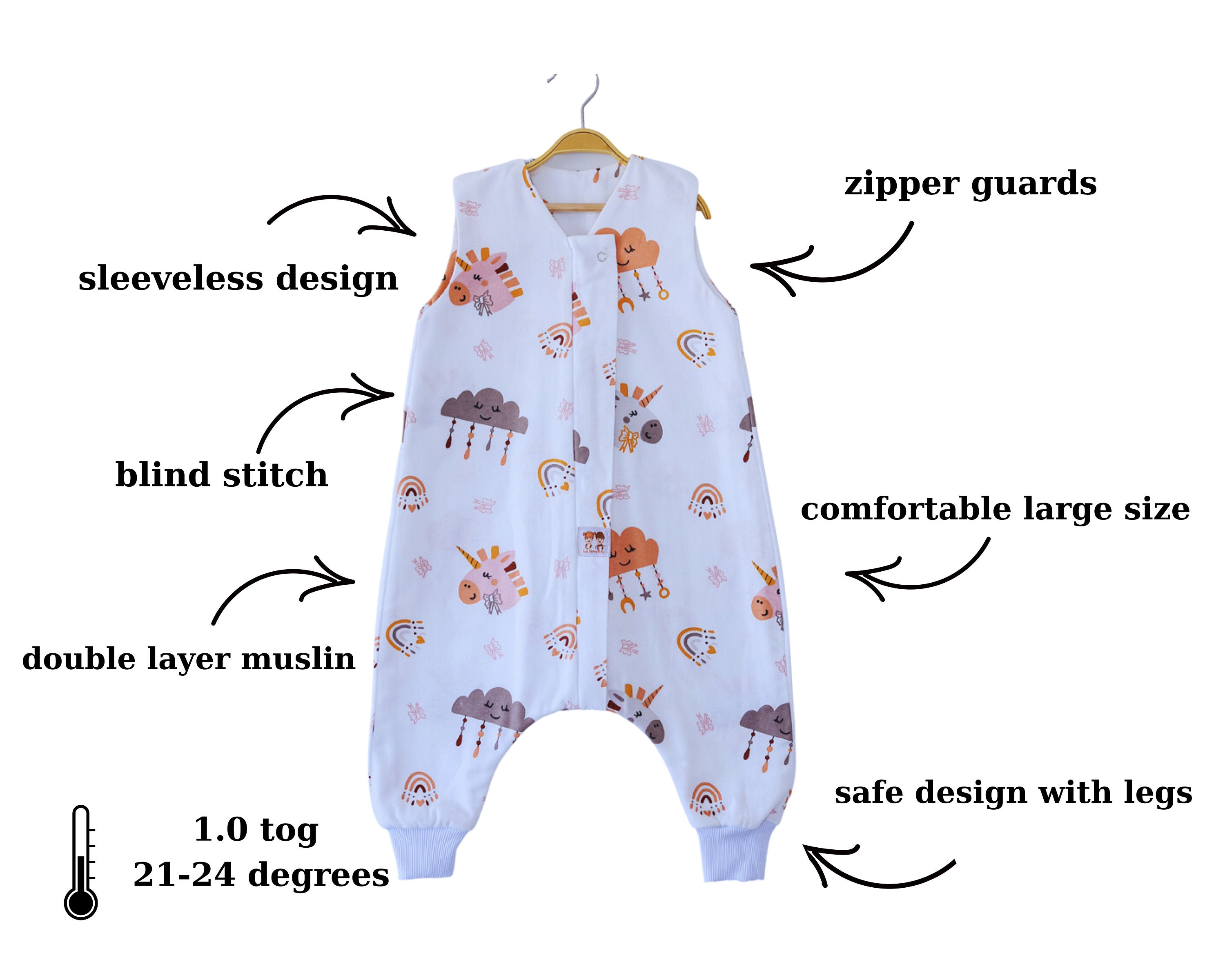 Cotton Footed Sleep Sack, Baby Sleeping Bag, Organic Flannel Kids
