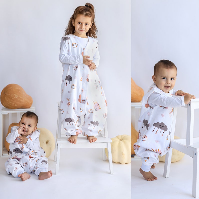 Cotton Footed Sleep Sack, Baby Sleeping Bag, Organic Flannel Kids