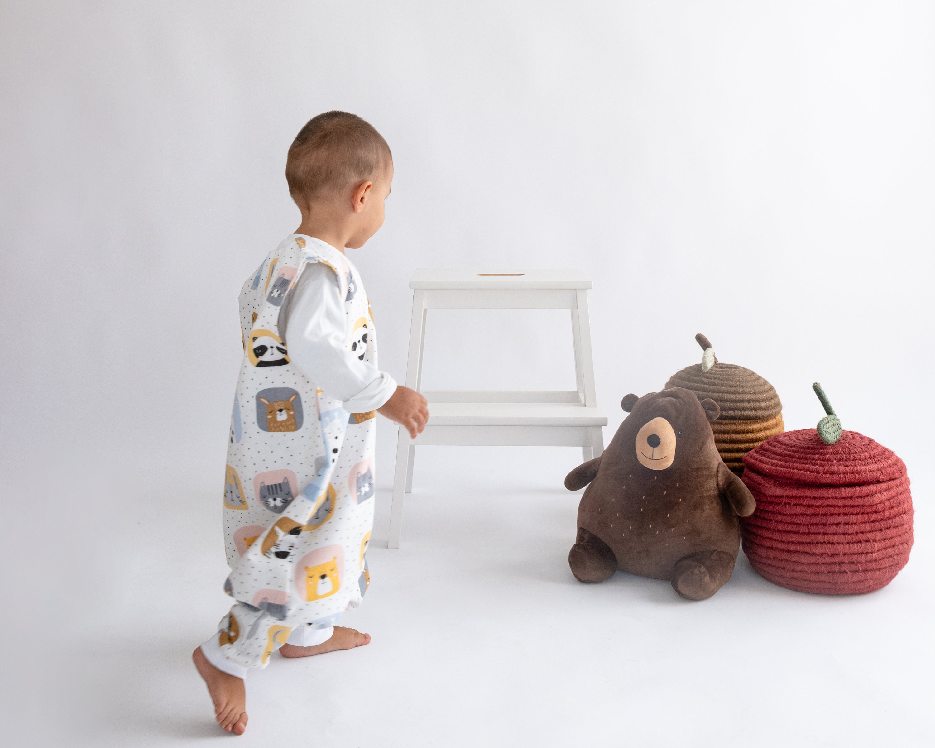 Cotton Footed Sleep Sack, Baby Sleeping Bag, Organic Flannel Kids