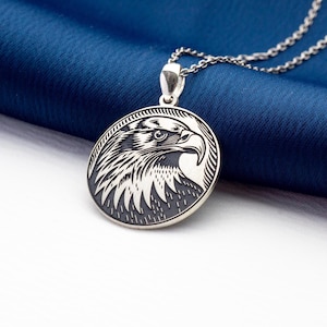 Sterling Silver Eagle Necklace – Strength, Freedom, and Precision in One Piece