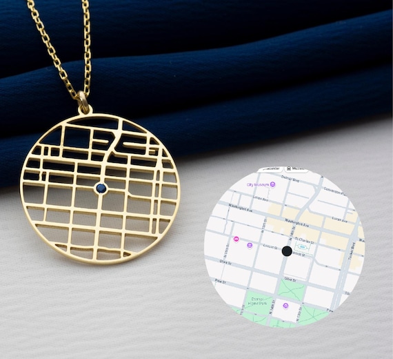 スターリングシルバー世界マップネックレスパーソナライズ名前日付大陸世界チャームペンダントWorld Traveler Loverクリスマスギフトジュ　並行輸入 : Earth Planet ネックレス レディース 18Kゴールド
