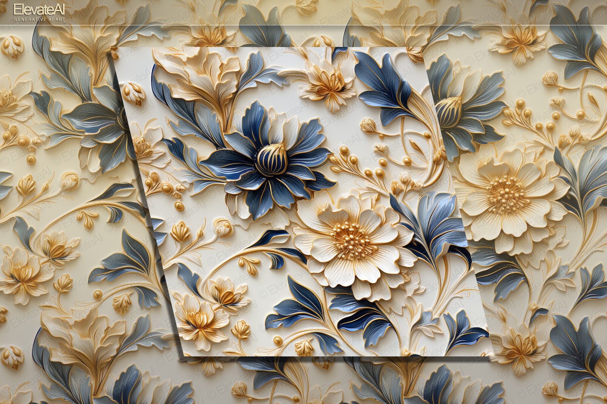 Ncl Background Pattern Printable Seamless Norwegian Rosemaling Porcelain Digital Ceramic ...