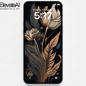 Modern Boho iPhone Wallpaper For iPhones 14 Pro Max High Resolution Natural Earthy Smartphone Wallpaper For Cell Phone Background
