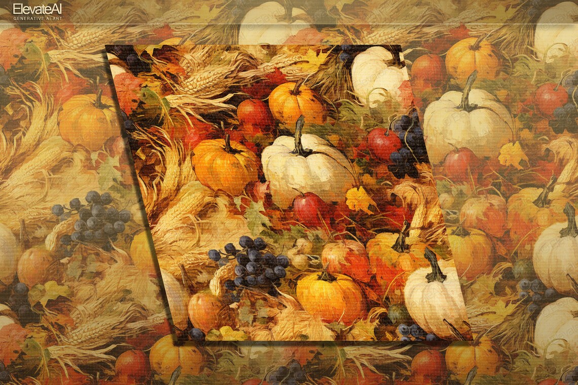 Fall Drawing Texture French Fall Harvest Textures: 30 Seamless Digital Papers (commercial ...