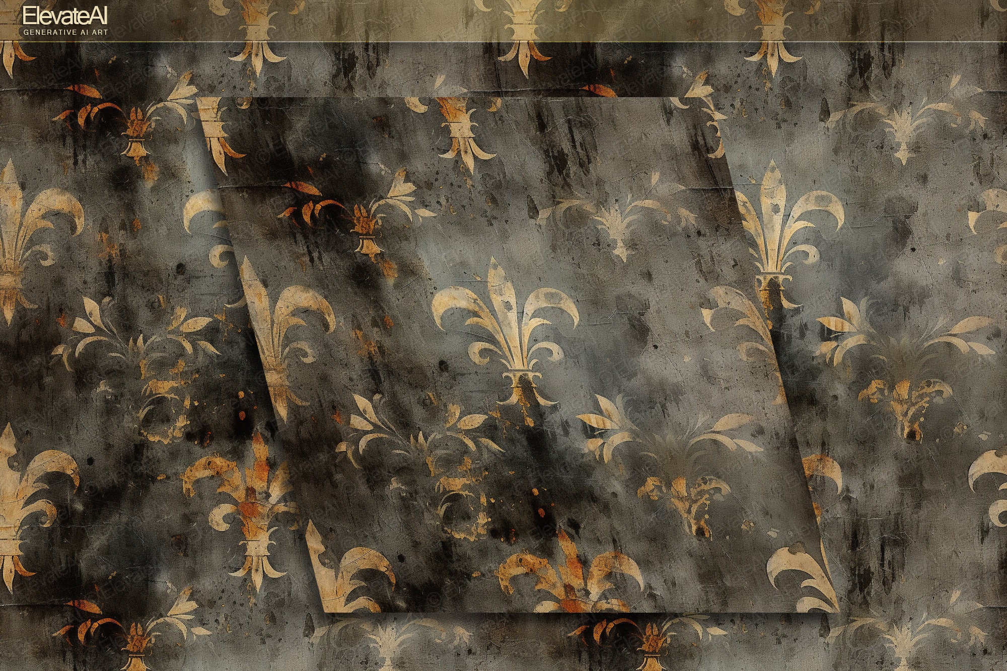 Printable Seamless Old Painting Textures Digital Vintage Antique ...