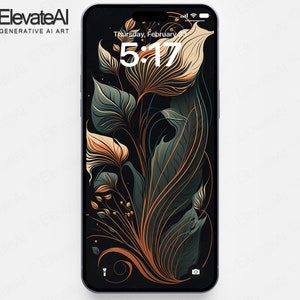 Modern Boho iPhone Wallpaper For iPhones 14 Pro Max High Resolution Natural Earthy Smartphone Wallpaper For Cell Phone Background