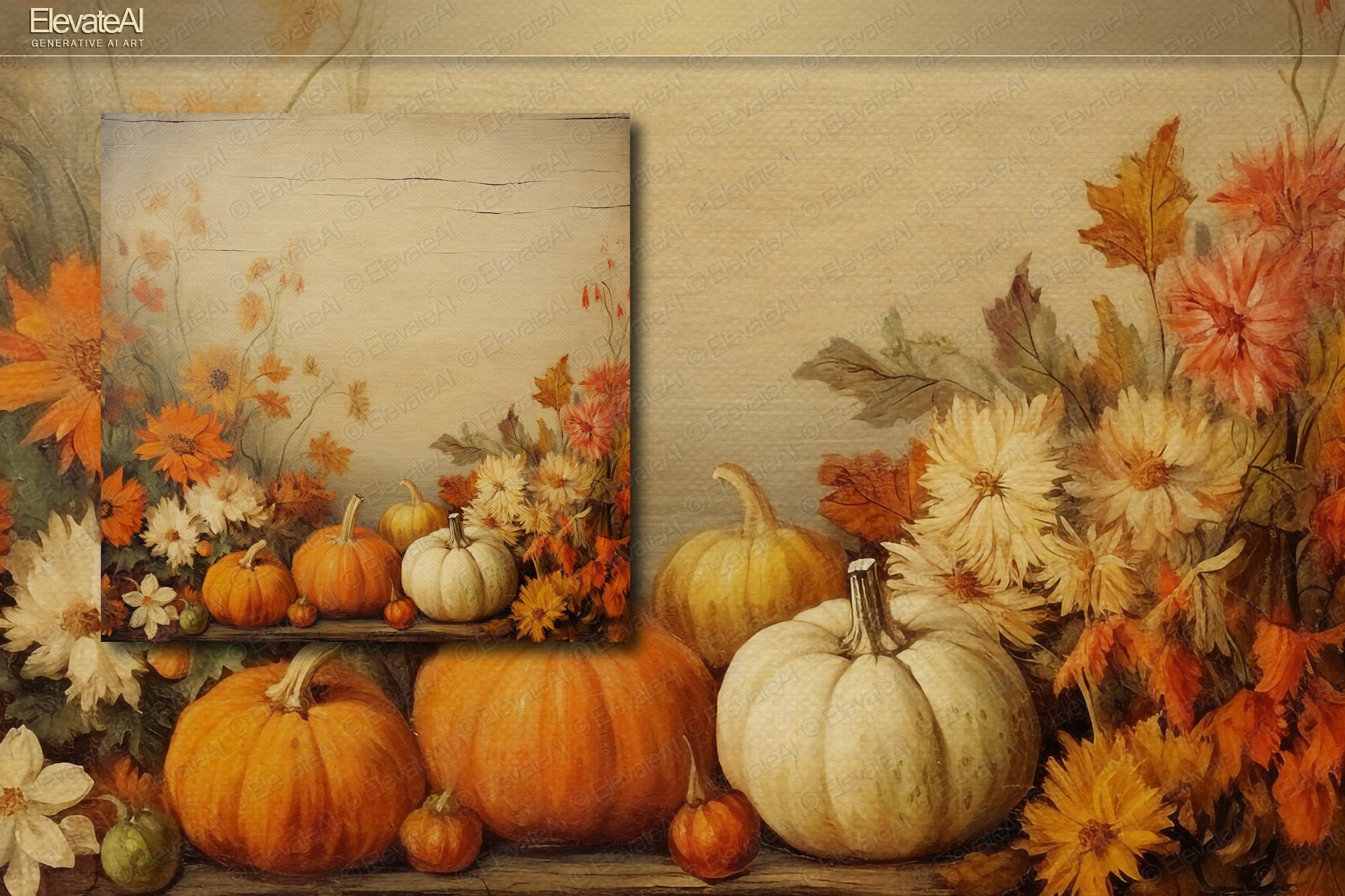 Printable French Autumn Harvest Textures Digital Vintage Fall Texture ...