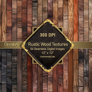 Printable Seamless Rustic Wood Textures Digital Aged Wood Textures 54 Digital Tileable Textures Scrapbook Backgrounds Commercial Use