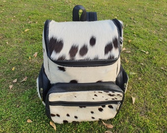 Backpack , Cowhide Backpack for Laptop/hiking/camping , Antitheft Knapsack traveling, School-college leather  backpack, Rucksack Diaper Bag