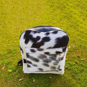 Petit sac à dos en peau de vache - Sac à dos à langer en peau de vache - Sac à dos en peau de vache véritable - Sac à dos rustique en peau de vache - Sac à dos de voyage en peau de vache