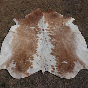 Alfombra de piel de vaca auténtica marrón y blanca, alfombra de piel de vaca beige de lujo, alfombra de piel de vaca auténtica con pelo, alfombra grande de piel de vaca atigrada para decoración del hogar