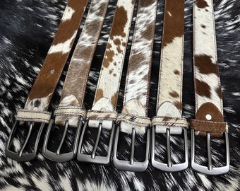 Leather belt Gift for Hubby - Cowhide Belts for men - Leather Viking Belt