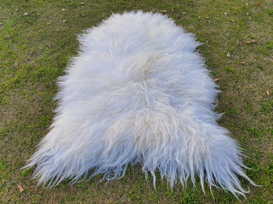 White Sheepskin Rugs natural Sheep Fur Rug Sheep Haironhide White Rugs Lamb Fur Rugs Long Hair