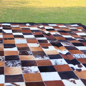 Add rustic elegance with our Cowhide Patchwork Runner. Unique Patchwork Cowhide Rug Decor, Handmade in Custom Size. Perfect Cowhide Area Rug for Living Room & beautiful Home Decor Rugs. Natural, durable statement piece.