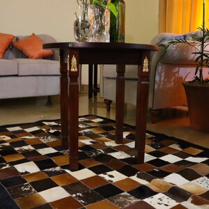 Add rustic elegance with our Cowhide Patchwork Runner. Unique Patchwork Cowhide Rug Decor, Handmade in Custom Size. Perfect Cowhide Area Rug for Living Room & beautiful Home Decor Rugs. Natural, durable statement piece.