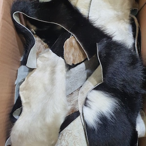 1 Kg Grátis Raspar Couro de Vaca - Material para projetos de estofamento de couro - Pêlos em peles