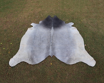 グレー牛革ラグ：本物のブラジル産牛革 - M/L/XXL - Etsy 日本