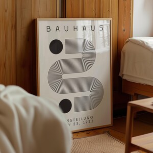 Bauhaus Exhibition Poster: Abstract Geometric Art Print (Digital Download)