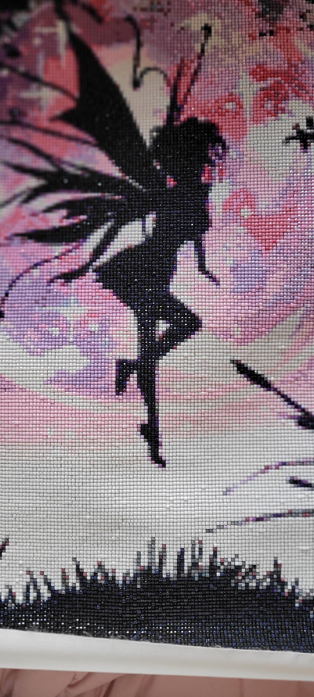 Stunning Large Dark Moon Fairy Completed Square Diamond Painting