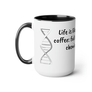 Science coffee mug - Lab life mug gift- Sarcastic Science Coffee mug - PhD gift - Lab week gift  - Two-Tone Coffee Mugs, 15oz