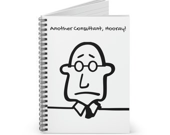 Carnet de réunions d’affaires - Cadeau de collègue de bureau - carnet de travail sarcastique - cadeau de réunions d’affaires - Carnet en spirale - Ligne gouvernée