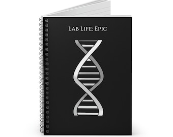 Science Notebook - Lab Life Epic - Spiral Notebook - Ruled Line
