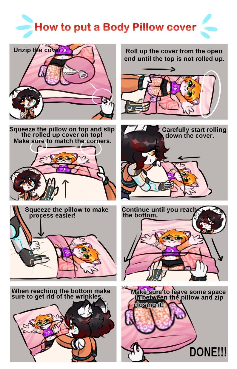 Made to Order NSFW Furry Dakimakura Yuki Etsy