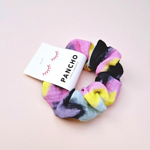 Happy Scrunchie aus Batik Musselin | Must Have | Haargummi | Hair Scrunchy | Zopfgummi | Retro Style | Hygge Lifestyle | Haartrend