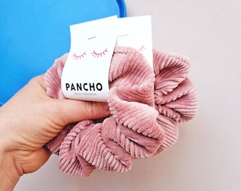 Stretchcord scrunchie in rose | Retro trend | Hair tie | Ponytail holder | Gift idea | 90s | Gift for best friend | Hyggestyle