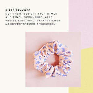 Happy Leo Scrunchie Haargummi | 90er Retro Haarschmuck | Zopfgummi | Geschenk Freundin | Must Have für Frauen | Elastisches Haarband | Trend Bild 10