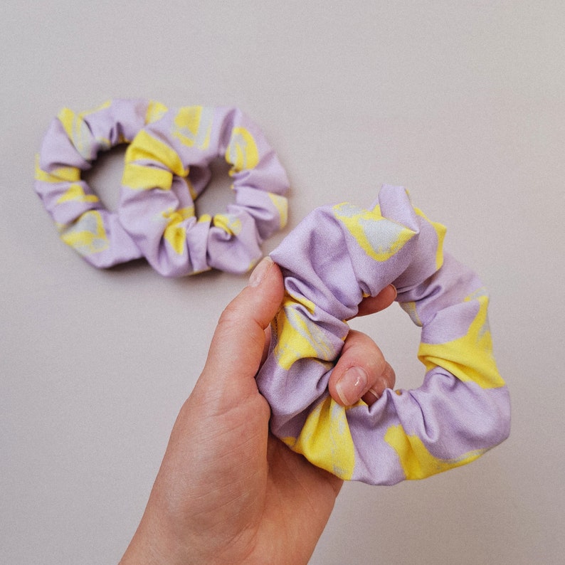 Happy Scrunchie Collection Must Have Hair tie Hair Scrunchy rubber band Gift idea Hair accessory Scrunchies trend image 5