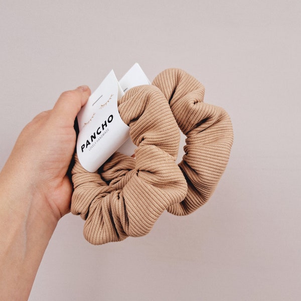 Scrunchie aus Ribjersey | Retro Trend | Must Have | Haargummi | Zopfgummi | Geschenkidee | Hygge Lifestyle | Geschenk beste Freundin | 90er