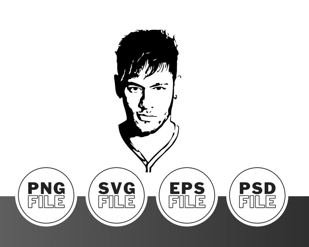 Neymar Jr Stencil Art Design Gift for Football Neymar Fans Etsy