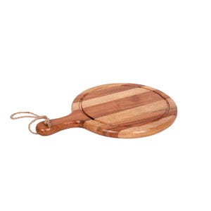 Wooden Cutting Board with Juice Groove and Handle - Versatile Wood Chopping Board for Professional and Home Use, 15x11x0.75in. Chopper.