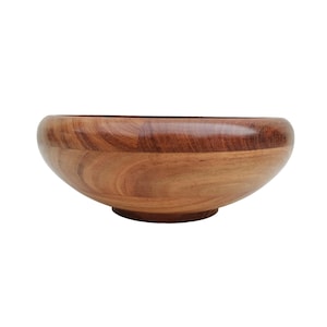 Obstschale aus Akazienholz für Obst, Salate und Serviergerichte - Verbessern Sie Ihre Küchendekoration mit natürlicher Schönheit (9,5 &quot;x 9,5 &quot;x 3,75&quot; Zoll).