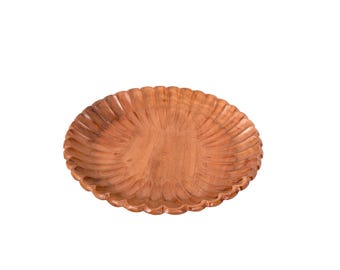 Acacia Wood Decorative Bowl: Rustic Centerpiece (12"x12"x2")