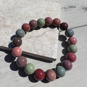 Alashan Agate  Stretch Bracelet, 10.5mm+