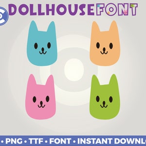 Dollhouse Font Bundle Svg Png Pdf INSTANT DOWNLOAD image 5