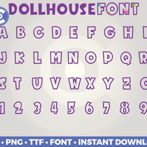 Dollhouse Font Bundle Svg Png Pdf INSTANT DOWNLOAD image 4