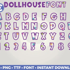 Dollhouse Font Bundle Svg Png Pdf INSTANT DOWNLOAD image 2