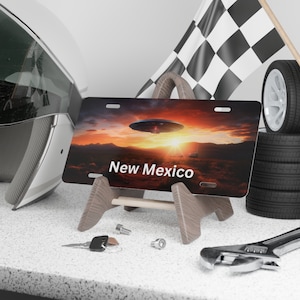 New Mexico UFO Vanity Plate