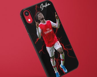 Saka Arsenal Football Club Celebration Telefoonhoesje iPhone 14 iPhone 13 iPhone 12 iPhone 11 iPhone X