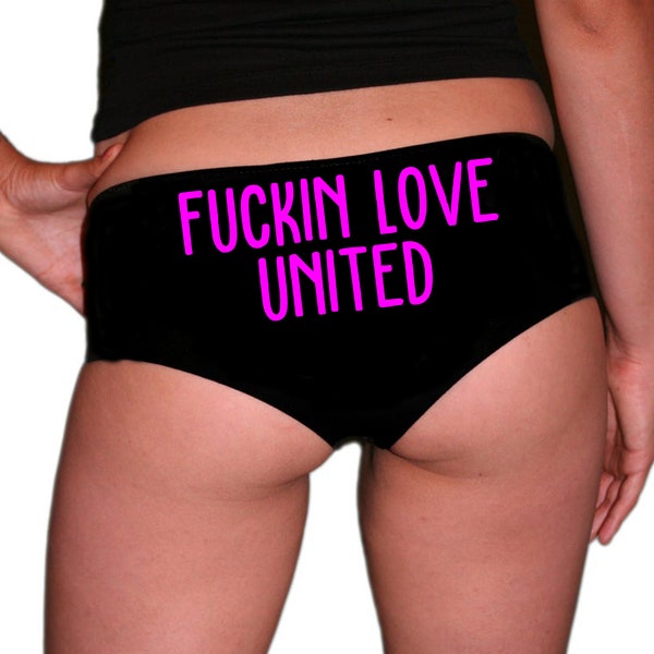 Fuckin Love United Knickers Funny Rude Naughty Panties Football Premiership