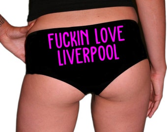 Fuckin Love Liverpool Knickers Funny Rude Naughty Panties Football Premiership