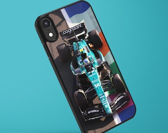 Alonso Aston Martin Fórmula Uno Funda de teléfono iPhone 14 iPhone 13 iPhone 12 iPhone 11 iPhone X iPhone 7 Samsung Google Flip Fold Pixel