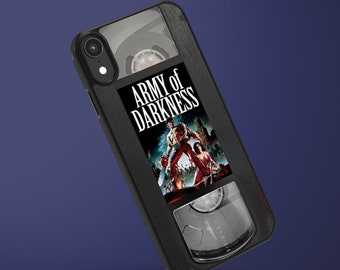 Retro VHS Tape Horror Army Of Darkness Phone Case iPhone 14 iPhone 13 iPhone 12 iPhone 11 iPhone X iPhone 7/8