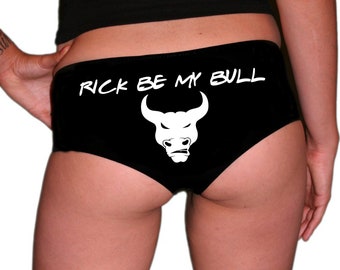 Personalised With Your Name Be My Bull Naughty Rude Cheeky Panties Knickers