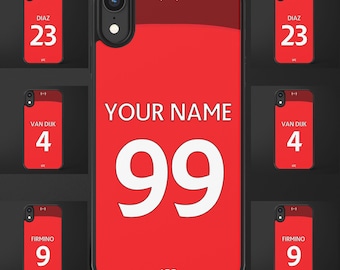 Personalised Liverpool Home Shirt 22/23 Phone Case iPhone 14 iPhone 13 iPhone 12 iPhone 11 iPhone X